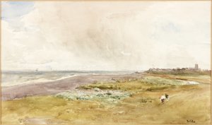 Southwold a tengerpartról (akvarell és karcolás a fedélzeten)